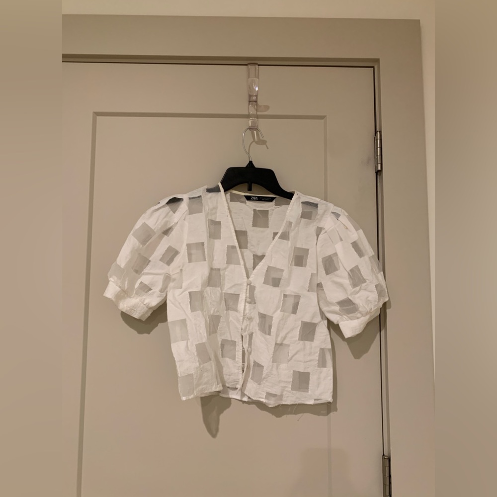 Zara sheer blouse